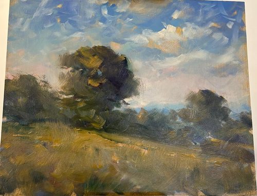 Jeremy Taylor oil landscape 2 Impressionist.
